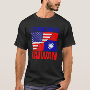 Taiwanese American Flag Pride Taiwan Usa Patrioti T-Shirt