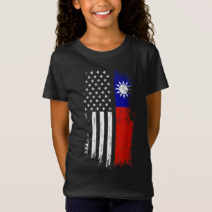 Taiwanese American Flag - Pride Taiwan USA T-Shirt