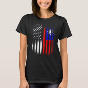 Taiwanese American Patriot Grown Country USA Flags T-Shirt