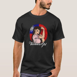 Taiwanese Flag Taiwan Taiwanese Girl T-Shirt