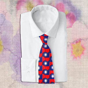 Taiwanese Hearts & Taiwanese Flag / Taiwan Tie