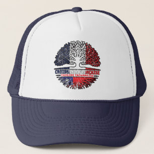 Taiwanese Taiwan French France Tree Roots Flag Trucker Hat
