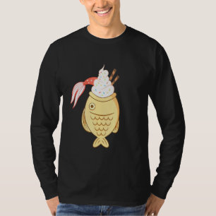 Taiyaki Fish Koi Fish Japanese Waffle Ice Cream T-Shirt
