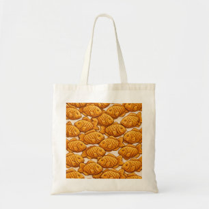 Taiyaki Fish Pastry Pattern Tote Bag