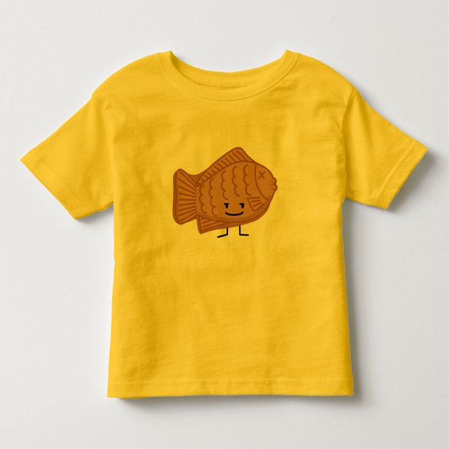 Taiyaki Japanese Fish-Shaped Cake Festival Food Toddler T-Shirt (Front)