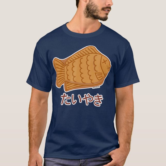 Taiyaki Japanese FishShaped Cake Festival Food T-Shirt (Front)
