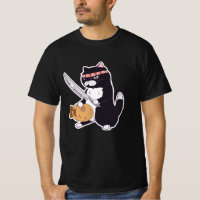 Taiyaki Samurai Cat with Fish, Sushi Cat