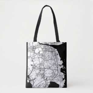 Taizhou China City Map Tote Bag