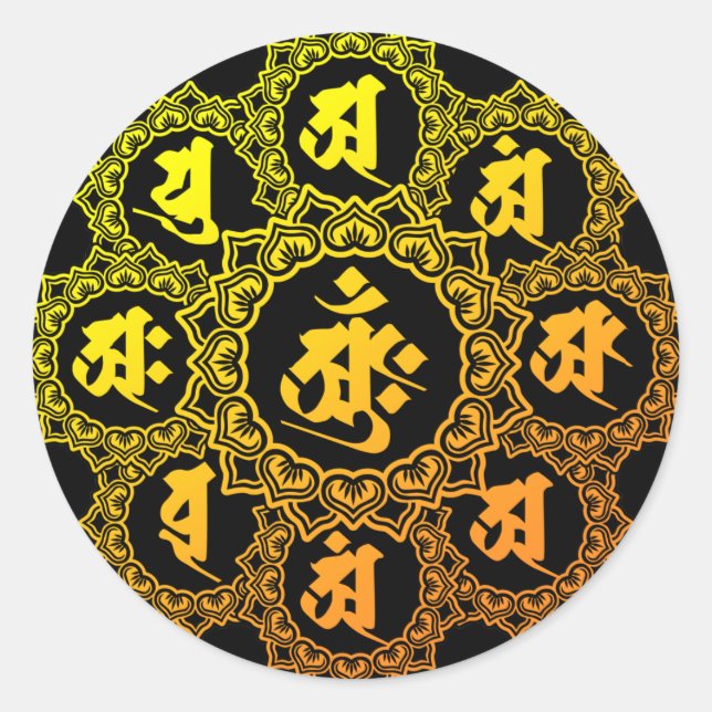 taizo classic round sticker (Front)