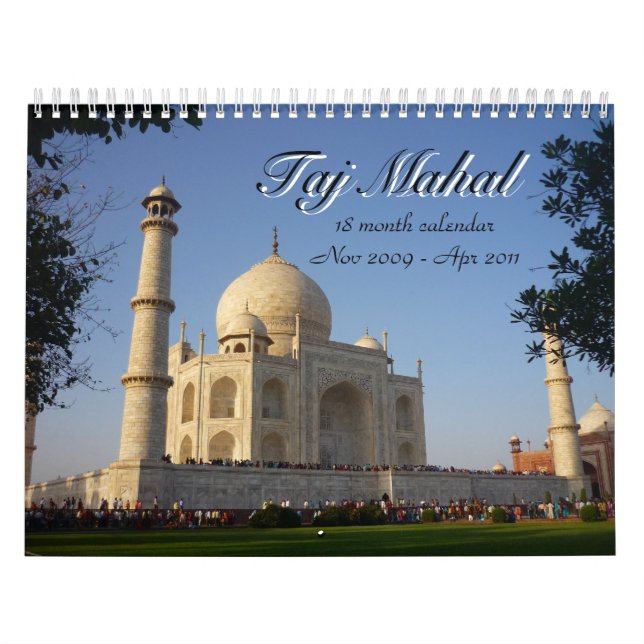 taj mahal 18 month calendar (Cover)