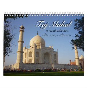 taj mahal 18 month calendar
