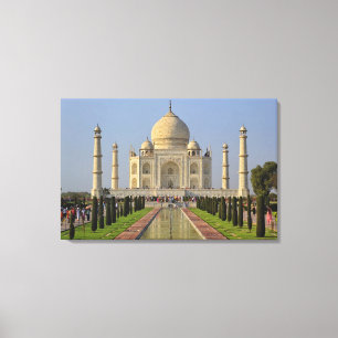 Taj Mahal, a mausoleum located in Agra, India, 2 Canvas Print