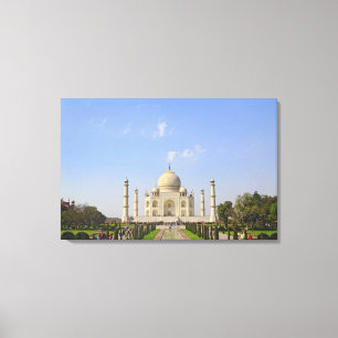 Taj Mahal, a mausoleum located in Agra, India, Canvas Print
