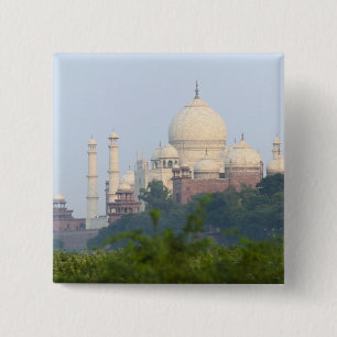 Taj Mahal, Agra, India 15 Cm Square Badge