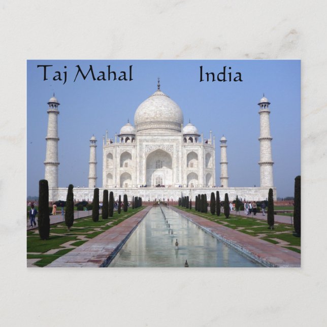 Taj Mahal, Agra, India Postcard (Front)