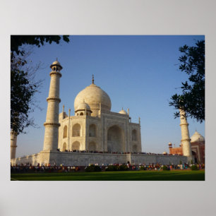 taj mahal angle poster
