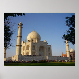 taj mahal angle poster