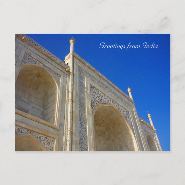 taj mahal arch postcard (Front)
