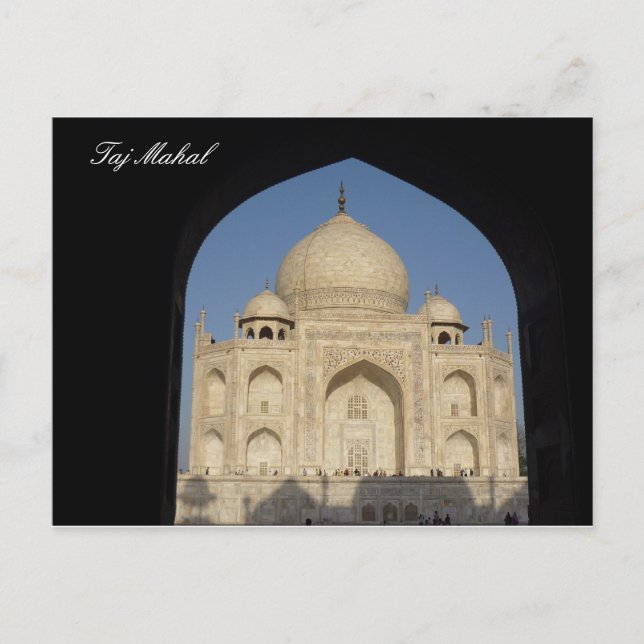 taj mahal arched postcard (Front)