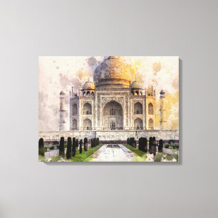 Taj Mahal Built Out of Love Canvas Print