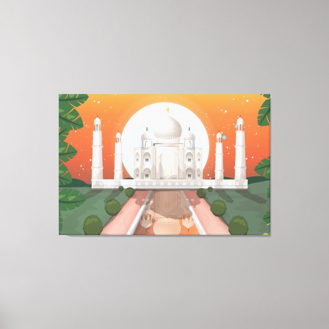 Taj Mahal Canvas Print (Front)