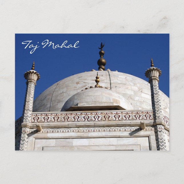 taj mahal domed postcard (Front)