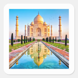 TAJ MAHAL high definition  Square Sticker