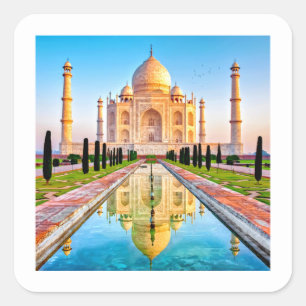 TAJ MAHAL high definition Square Sticker