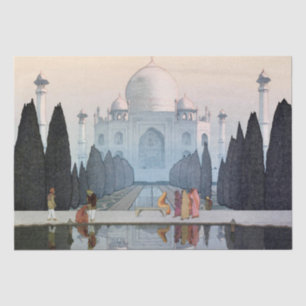 Taj Mahal, Hiroshi Yoshida, Woodcut Tissue Paper
