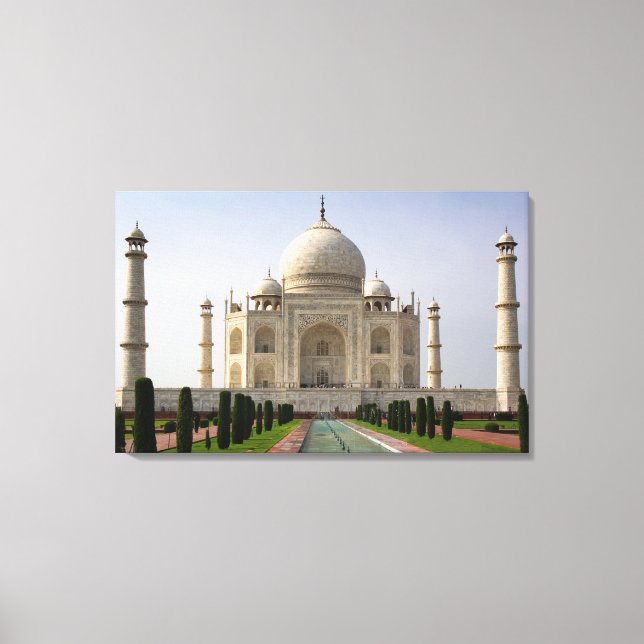 Taj Mahal, India Canvas Print (Front)