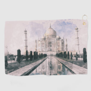 Taj Mahal India – Indian Travel Souvenir & Golf Towel