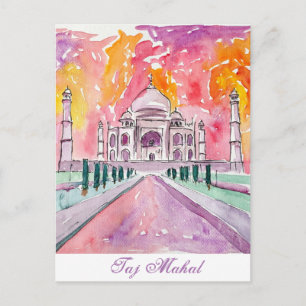 Taj Mahal India Postcard