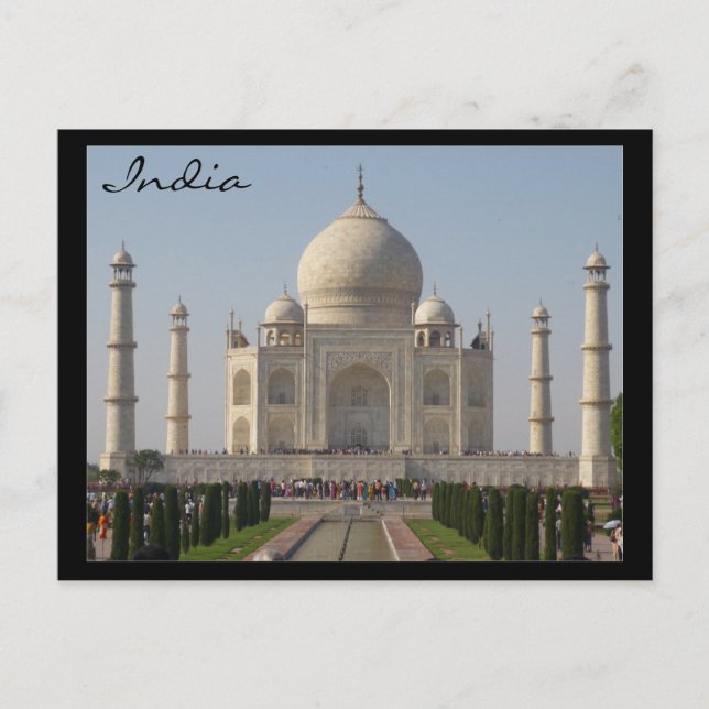 taj mahal india postcard (Front)