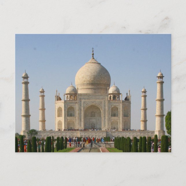 taj mahal india postcard (Front)