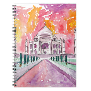 Taj Mahal India Spiral Notebook