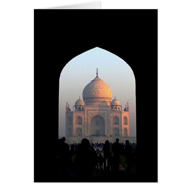 Taj Mahal Light of Dawn India Architecture Photo (Front)