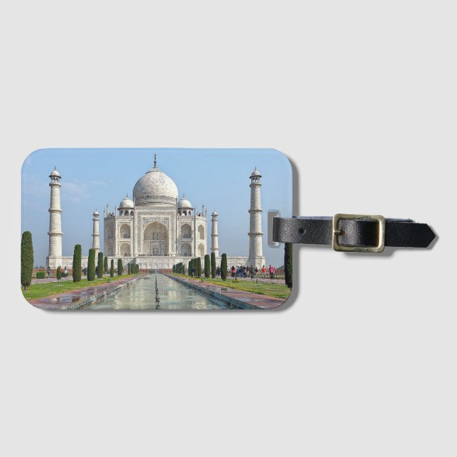 Taj mahal luggage tag (Front Horizontal)