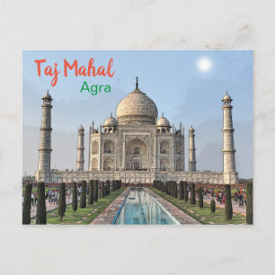 Taj Mahal of India Postcard