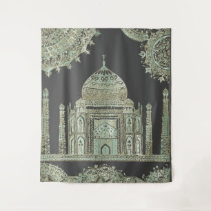 Taj Mahal - Oriental Bohemian Style Tapestry