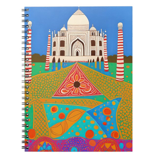 Taj Mahal painting Notebook (Front)