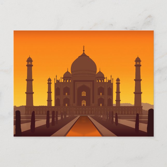 Taj Mahal Postcard (Front)
