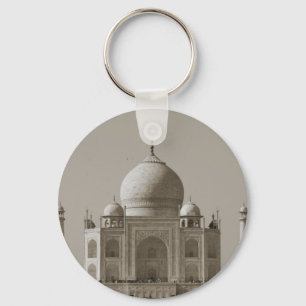taj mahal sepia key ring
