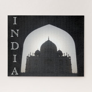taj mahal silhouette arch jigsaw puzzle