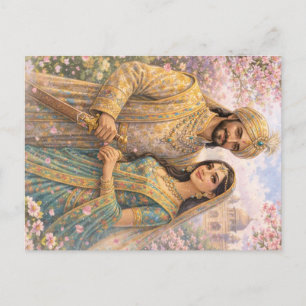 Taj Mahal Spring Magic Postcard