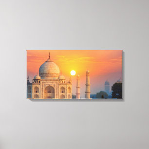 taj mahal sunrrise canvas print