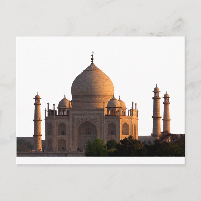 Taj Mahal Sunset Postcard (Front)