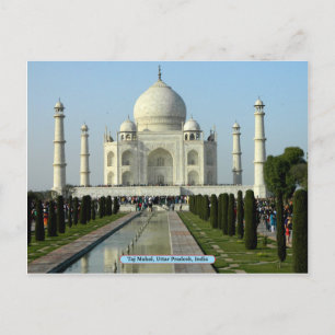 Taj Mahal, Uttar Pradesh, India Postcard