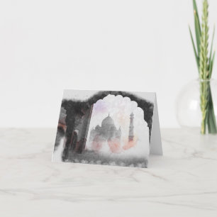 Taj Mahal Vintage Travel Postcard – Classic India 