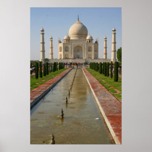 taj mahal waters poster