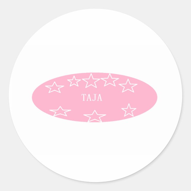 Taja Classic Round Sticker (Front)